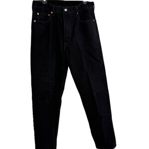 Levi's 550 Relaxed Fit Straight Black Denim Jeans Men Size 36x32 Style S40196